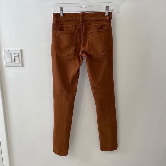 Skinny High Waist Carmar Jeans Brown Tan Copper - Picture 6 of 9